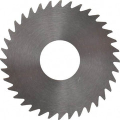 RobbJack - 1-1/2" Diam x 0.0312" Blade Thickness x 1/2" Arbor Hole Diam, 36 Tooth Slitting and Slotting Saw - Arbor Connection, Right Hand, Uncoated, Solid Carbide, Concave Ground - Best Tool & Supply