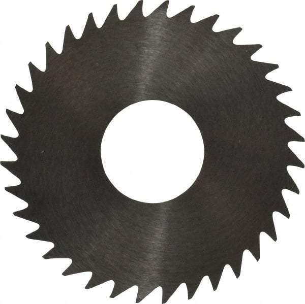 RobbJack - 1-1/2" Diam x 0.0468" Blade Thickness x 1/2" Arbor Hole Diam, 36 Tooth Slitting and Slotting Saw - Arbor Connection, Right Hand, Uncoated, Solid Carbide, Concave Ground - Best Tool & Supply