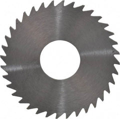 RobbJack - 1-1/2" Diam x 0.051" Blade Thickness x 1/2" Arbor Hole Diam, 36 Tooth Slitting and Slotting Saw - Arbor Connection, Right Hand, Uncoated, Solid Carbide, Concave Ground - Best Tool & Supply