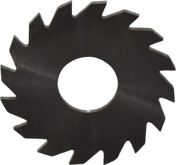 RobbJack - 1-1/2" Diam x 1/16" Blade Thickness x 1/2" Arbor Hole Diam, 16 Tooth Slitting and Slotting Saw - Arbor Connection, Right Hand, Uncoated, Solid Carbide, Concave Ground - Best Tool & Supply