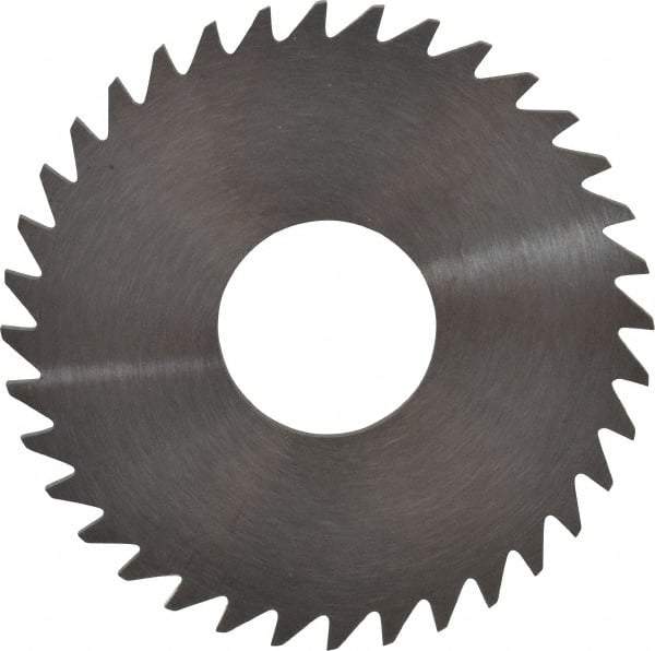 RobbJack - 1-1/2" Diam x 1/16" Blade Thickness x 1/2" Arbor Hole Diam, 36 Tooth Slitting and Slotting Saw - Arbor Connection, Right Hand, Uncoated, Solid Carbide, Concave Ground - Best Tool & Supply