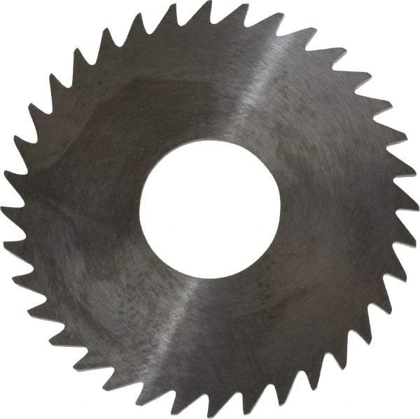 RobbJack - 1-1/2" Diam x 0.0937" Blade Thickness x 1/2" Arbor Hole Diam, 36 Tooth Slitting and Slotting Saw - Arbor Connection, Right Hand, Uncoated, Solid Carbide, Concave Ground - Best Tool & Supply