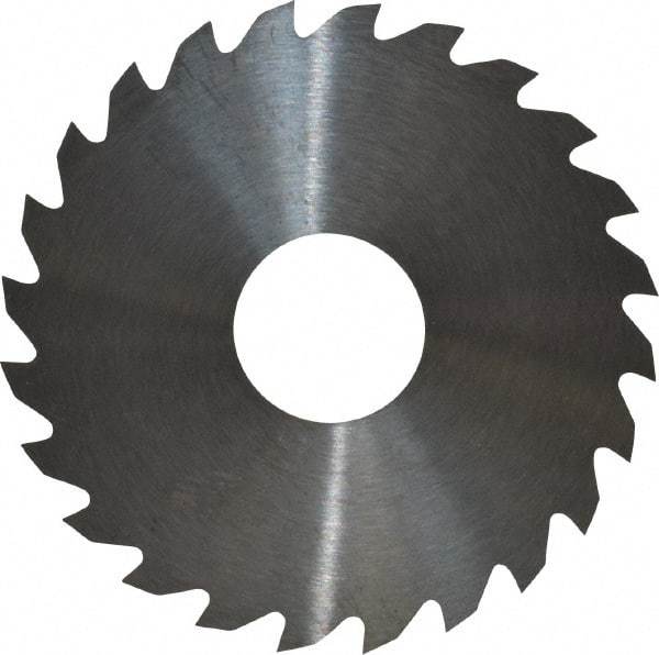 RobbJack - 1-3/4" Diam x 0.02" Blade Thickness x 1/2" Arbor Hole Diam, 24 Tooth Slitting and Slotting Saw - Arbor Connection, Right Hand, Uncoated, Solid Carbide, Concave Ground - Best Tool & Supply