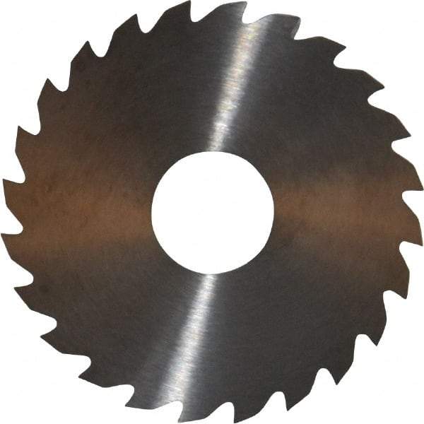 RobbJack - 1-3/4" Diam x 0.0312" Blade Thickness x 1/2" Arbor Hole Diam, 24 Tooth Slitting and Slotting Saw - Arbor Connection, Right Hand, Uncoated, Solid Carbide, Concave Ground - Best Tool & Supply