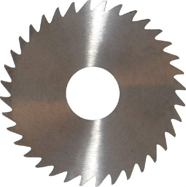 RobbJack - 1-3/4" Diam x 0.0468" Blade Thickness x 1/2" Arbor Hole Diam, 36 Tooth Slitting and Slotting Saw - Arbor Connection, Right Hand, Uncoated, Solid Carbide, Concave Ground - Best Tool & Supply