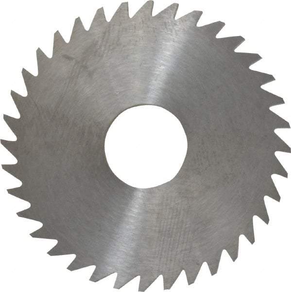 RobbJack - 1-3/4" Diam x 1/8" Blade Thickness x 1/2" Arbor Hole Diam, 36 Tooth Slitting and Slotting Saw - Arbor Connection, Right Hand, Uncoated, Solid Carbide, Concave Ground - Best Tool & Supply