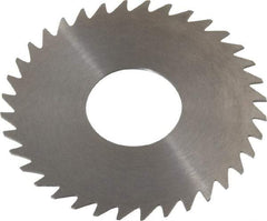 RobbJack - 1-3/4" Diam x 0.025" Blade Thickness x 5/8" Arbor Hole Diam, 36 Tooth Slitting and Slotting Saw - Arbor Connection, Right Hand, Uncoated, Solid Carbide, Concave Ground - Best Tool & Supply