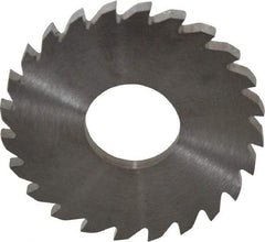 RobbJack - 1-3/4" Diam x 1/8" Blade Thickness x 5/8" Arbor Hole Diam, 24 Tooth Slitting and Slotting Saw - Arbor Connection, Right Hand, Uncoated, Solid Carbide, Concave Ground - Best Tool & Supply