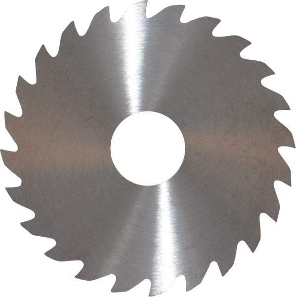 RobbJack - 2" Diam x 0.04" Blade Thickness x 1/2" Arbor Hole Diam, 24 Tooth Slitting and Slotting Saw - Arbor Connection, Right Hand, Uncoated, Solid Carbide, Concave Ground - Best Tool & Supply