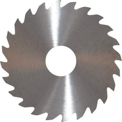 RobbJack - 2" Diam x 0.04" Blade Thickness x 1/2" Arbor Hole Diam, 24 Tooth Slitting and Slotting Saw - Arbor Connection, Right Hand, Uncoated, Solid Carbide, Concave Ground - Best Tool & Supply