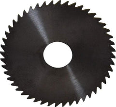 RobbJack - 2" Diam x 0.04" Blade Thickness x 1/2" Arbor Hole Diam, 48 Tooth Slitting and Slotting Saw - Arbor Connection, Right Hand, Uncoated, Solid Carbide, Concave Ground - Best Tool & Supply