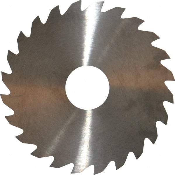 RobbJack - 2" Diam x 0.051" Blade Thickness x 1/2" Arbor Hole Diam, 24 Tooth Slitting and Slotting Saw - Arbor Connection, Right Hand, Uncoated, Solid Carbide, Concave Ground - Best Tool & Supply