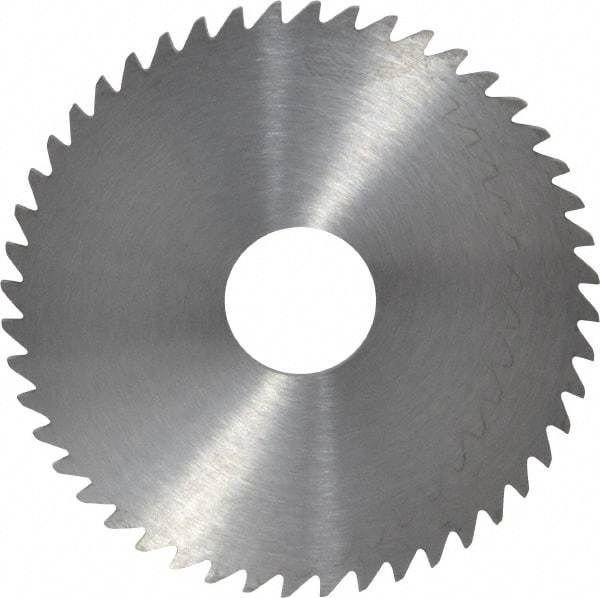 RobbJack - 2" Diam x 0.0781" Blade Thickness x 1/2" Arbor Hole Diam, 48 Tooth Slitting and Slotting Saw - Arbor Connection, Right Hand, Uncoated, Solid Carbide, Concave Ground - Best Tool & Supply