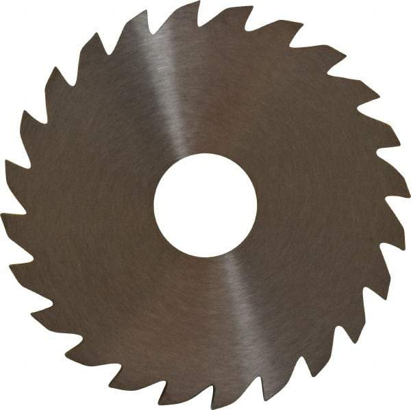 RobbJack - 2" Diam x 0.0937" Blade Thickness x 1/2" Arbor Hole Diam, 24 Tooth Slitting and Slotting Saw - Arbor Connection, Right Hand, Uncoated, Solid Carbide, Concave Ground - Best Tool & Supply