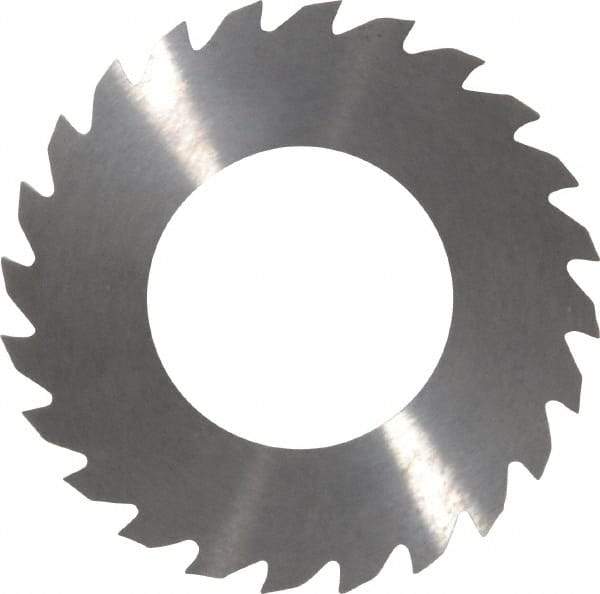 RobbJack - 2" Diam x 1/16" Blade Thickness x 1" Arbor Hole Diam, 24 Tooth Slitting and Slotting Saw - Arbor Connection, Right Hand, Uncoated, Solid Carbide, Concave Ground - Best Tool & Supply