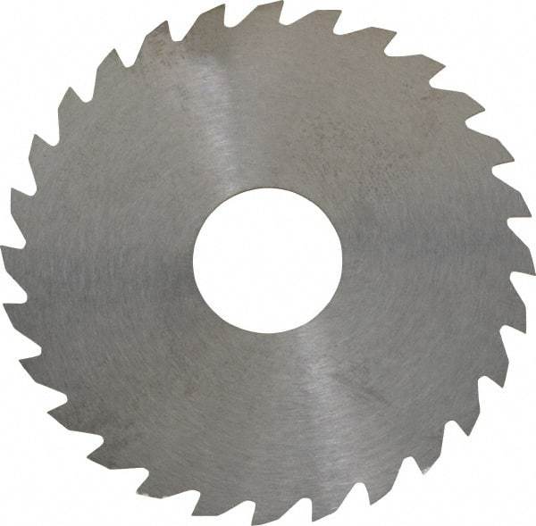 RobbJack - 2-1/4" Diam x 0.0312" Blade Thickness x 5/8" Arbor Hole Diam, 28 Tooth Slitting and Slotting Saw - Arbor Connection, Right Hand, Uncoated, Solid Carbide, Concave Ground - Best Tool & Supply