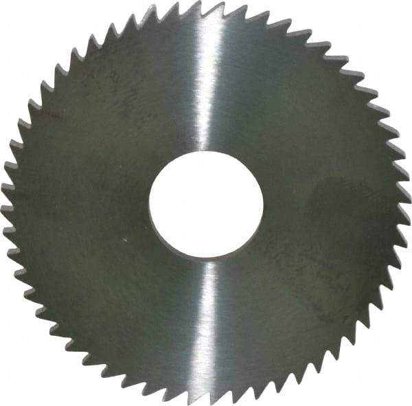 RobbJack - 2-1/4" Diam x 1/8" Blade Thickness x 5/8" Arbor Hole Diam, 56 Tooth Slitting and Slotting Saw - Arbor Connection, Right Hand, Uncoated, Solid Carbide, Concave Ground - Best Tool & Supply