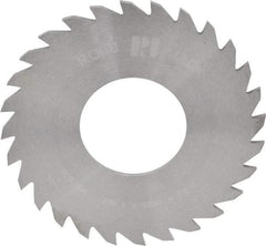 RobbJack - 2-1/2" Diam x 1/16" Blade Thickness x 1" Arbor Hole Diam, 28 Tooth Slitting and Slotting Saw - Arbor Connection, Right Hand, Uncoated, Solid Carbide, Concave Ground - Best Tool & Supply