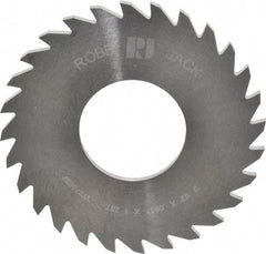 RobbJack - 2-1/2" Diam x 0.0937" Blade Thickness x 1" Arbor Hole Diam, 28 Tooth Slitting and Slotting Saw - Arbor Connection, Right Hand, Uncoated, Solid Carbide, Concave Ground - Best Tool & Supply