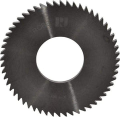 RobbJack - 2-1/2" Diam x 1/8" Blade Thickness x 1" Arbor Hole Diam, 56 Tooth Slitting and Slotting Saw - Arbor Connection, Right Hand, Uncoated, Solid Carbide, Concave Ground - Best Tool & Supply