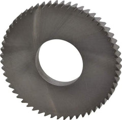 RobbJack - 2-1/2" Diam x 1/4" Blade Thickness x 1" Arbor Hole Diam, 56 Tooth Slitting and Slotting Saw - Arbor Connection, Right Hand, Uncoated, Solid Carbide, Concave Ground - Best Tool & Supply