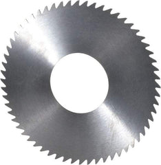 RobbJack - 2-3/4" Diam x 0.023" Blade Thickness x 1" Arbor Hole Diam, 60 Tooth Slitting and Slotting Saw - Arbor Connection, Right Hand, Uncoated, Solid Carbide, Concave Ground - Best Tool & Supply