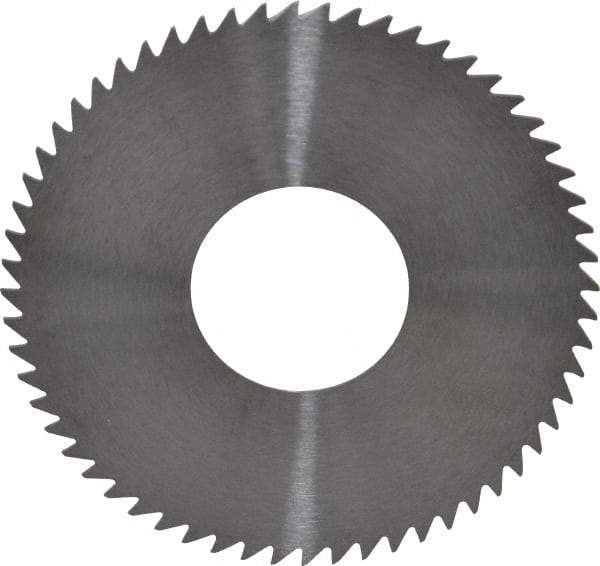 RobbJack - 2-3/4" Diam x 0.0312" Blade Thickness x 1" Arbor Hole Diam, 60 Tooth Slitting and Slotting Saw - Arbor Connection, Right Hand, Uncoated, Solid Carbide, Concave Ground - Best Tool & Supply