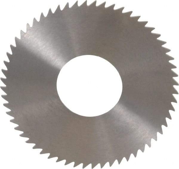 RobbJack - 2-3/4" Diam x 0.0468" Blade Thickness x 1" Arbor Hole Diam, 60 Tooth Slitting and Slotting Saw - Arbor Connection, Right Hand, Uncoated, Solid Carbide, Concave Ground - Best Tool & Supply