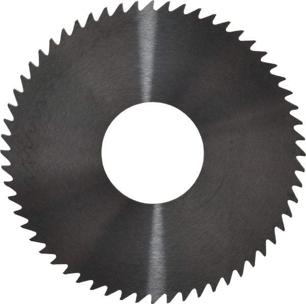 RobbJack - 3" Diam x 0.0468" Blade Thickness x 1" Arbor Hole Diam, 60 Tooth Slitting and Slotting Saw - Arbor Connection, Right Hand, Uncoated, Solid Carbide, Concave Ground - Best Tool & Supply