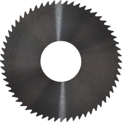 RobbJack - 3" Diam x 0.0468" Blade Thickness x 1" Arbor Hole Diam, 60 Tooth Slitting and Slotting Saw - Arbor Connection, Right Hand, Uncoated, Solid Carbide, Concave Ground - Best Tool & Supply