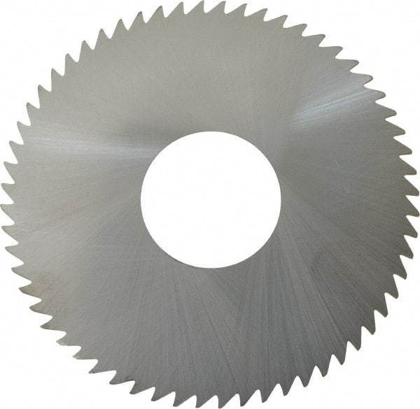 RobbJack - 3" Diam x 1/16" Blade Thickness x 1" Arbor Hole Diam, 60 Tooth Slitting and Slotting Saw - Arbor Connection, Right Hand, Uncoated, Solid Carbide, Concave Ground - Best Tool & Supply