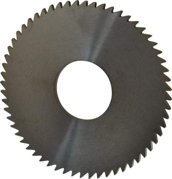 RobbJack - 3" Diam x 0.0937" Blade Thickness x 1" Arbor Hole Diam, 60 Tooth Slitting and Slotting Saw - Arbor Connection, Right Hand, Uncoated, Solid Carbide, Concave Ground - Best Tool & Supply