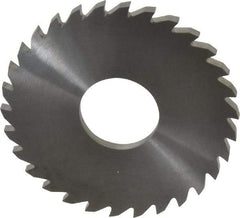 RobbJack - 3" Diam x 0.1562" Blade Thickness x 1" Arbor Hole Diam, 30 Tooth Slitting and Slotting Saw - Arbor Connection, Right Hand, Uncoated, Solid Carbide, Concave Ground - Best Tool & Supply