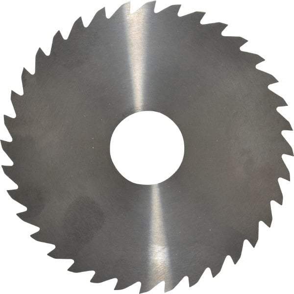 RobbJack - 4" Diam x 0.0468" Blade Thickness x 1" Arbor Hole Diam, 36 Tooth Slitting and Slotting Saw - Arbor Connection, Right Hand, Uncoated, Solid Carbide, Concave Ground - Best Tool & Supply