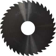 RobbJack - 4" Diam x 1/16" Blade Thickness x 1" Arbor Hole Diam, 36 Tooth Slitting and Slotting Saw - Arbor Connection, Right Hand, Uncoated, Solid Carbide, Concave Ground - Best Tool & Supply