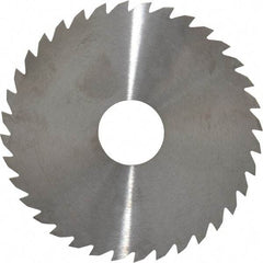 RobbJack - 4" Diam x 0.0781" Blade Thickness x 1" Arbor Hole Diam, 36 Tooth Slitting and Slotting Saw - Arbor Connection, Right Hand, Uncoated, Solid Carbide, Concave Ground - Best Tool & Supply