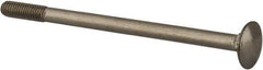 Value Collection - M6x1 100mm Length Under Head, Standard Square Neck, Carriage Bolt - Austenitic Grade A2 Stainless Steel, - Best Tool & Supply