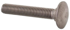 Value Collection - M8x1.25 50mm Length Under Head, Standard Square Neck, Carriage Bolt - Austenitic Grade A2 Stainless Steel, - Best Tool & Supply