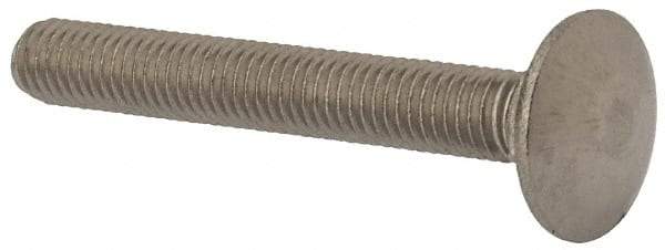 Value Collection - M8x1.25 60mm Length Under Head, Standard Square Neck, Carriage Bolt - Austenitic Grade A2 Stainless Steel, - Best Tool & Supply