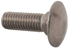 Value Collection - M10x1.5 30mm Length Under Head, Standard Square Neck, Carriage Bolt - Austenitic Grade A2 Stainless Steel, - Best Tool & Supply