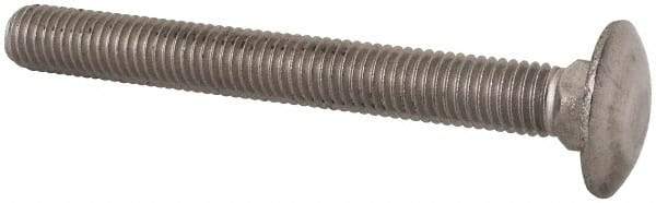 Value Collection - M10x1.5 90mm Length Under Head, Standard Square Neck, Carriage Bolt - Austenitic Grade A2 Stainless Steel, - Best Tool & Supply