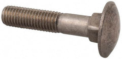 Value Collection - M12x1.75 60mm Length Under Head, Standard Square Neck, Carriage Bolt - Austenitic Grade A2 Stainless Steel, - Best Tool & Supply