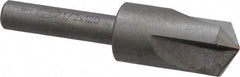 Keo - 1/2" Head Diam, 1/4" Shank Diam, 3 Flute 120° High Speed Steel Countersink - Bright Finish, 2" OAL, Single End, Straight Shank, Right Hand Cut - Best Tool & Supply