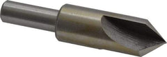 Interstate - 5/8" Head Diam, 3/8" Shank Diam, 3 Flute 82° High Speed Steel Countersink - Bright Finish, 2-3/4" OAL, Single End, Straight Shank, Right Hand Cut - Best Tool & Supply