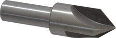 Interstate - 3/4" Head Diam, 1/2" Shank Diam, 3 Flute 82° High Speed Steel Countersink - Bright Finish, 2-3/4" OAL, Single End, Straight Shank, Right Hand Cut - Best Tool & Supply