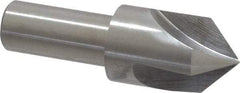 Interstate - 3/4" Head Diam, 1/2" Shank Diam, 3 Flute 90° High Speed Steel Countersink - Bright Finish, 2-3/4" OAL, Single End, Straight Shank, Right Hand Cut - Best Tool & Supply