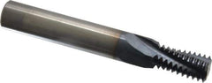 Accupro - 9/16-12 UNC, 0.45" Cutting Diam, 4 Flute, Solid Carbide Helical Flute Thread Mill - Internal Thread, 7/8" LOC, 3-1/2" OAL, 1/2" Shank Diam - Best Tool & Supply