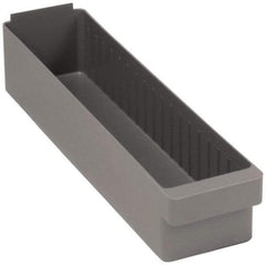 Quantum Storage - 23-7/8" Deep, Red High-Impact Polystyrene Drawer Bin - 4-5/8" High x 5-9/16" Wide x 23-7/8" Long - Best Tool & Supply