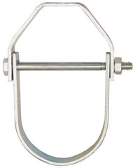 Empire - 8" Pipe, 7/8" Rod, Carbon Steel Adjustable Clevis Hanger - Electro Galvanized - Best Tool & Supply