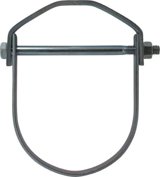 Empire - 5" Pipe, 5/8" Rod, Carbon Steel Adjustable Clevis Hanger - Electro Galvanized - Best Tool & Supply